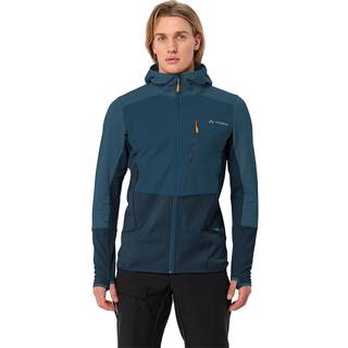 Vaude Monviso Hooded Grid Fleece Jacket Fleecejakke Herrer størrelse M farve blå