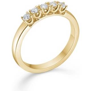 CROWN ALLIANCE Ring i 14 kt. Guld med 5 x brillanter på i alt 0,20 ct.