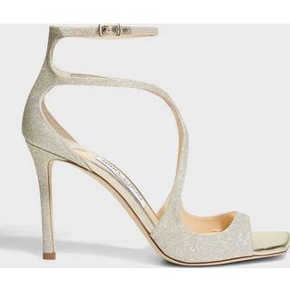 Jimmy Choo Azia 95 glitter-embellished sandals - silver - EU 38