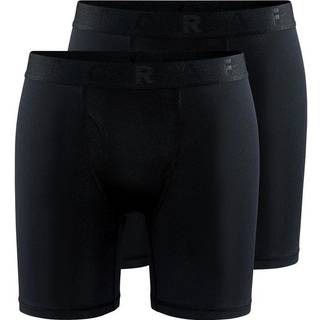 Craft Men's Core Dry Boxer 6-Inch 2-Pack Black, M