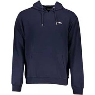 Fila Blue Cotton Blend Hooded Sweatshirt