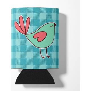 """" Caroline's Treasures Bird på Blue Plaid Can eller flaskehugger kan hugger flerfarvet """"
