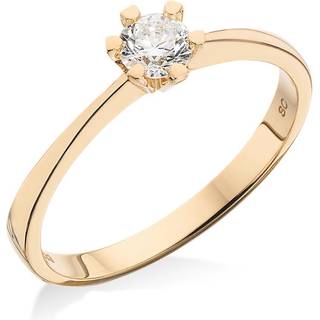 Scrouples Ring i 8 Karat Guld med Brillant 0,10 Carat W/P1