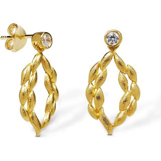 Blossom Copenhagen - Forrest Øreringe i guldbelagt Sølv - 23921688