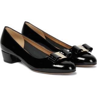 Ferragamo Vara patent leather ballet flats - black - EU 37