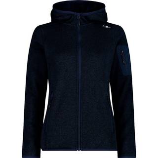 CMP Women's Jacket Fix Hood Jacquard Knitted 3H19826 Fleecejakke Damer størrelse 48 farve sort