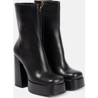Versace Medusa Aevitas leather platform boots - black - EU 40.5