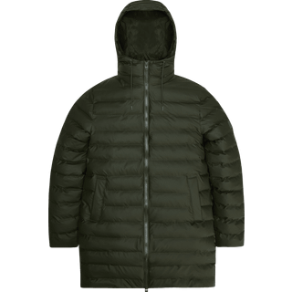 Rains Unisex Lohja Long Puffer Jacket W3T3 Green, S