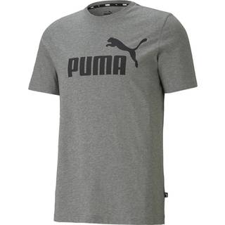 PUMA Herren T-Shirt grau Baumwolle & Mix unifarben