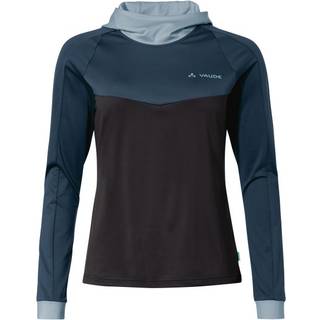 Vaude Women's Qimsa L/S Shirt I Cykeljersey Damer størrelse 42 farve blå/sort