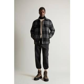 WOOLRICH Herren Overshirt grau,schwarz kariert
