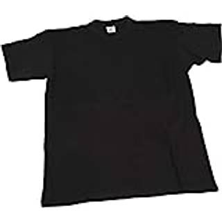 Stilren Sort T-shirt i Medium med Rund Hals