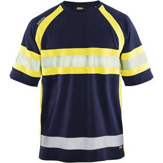 Blåkläder 333710518933XL T-shirt marineblå/høj synlighed gul, UV-beskyttet Marineblå/Hi-Vissgul