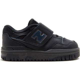 New Balance Børn 550 Bungee Lace with Top Strap i Sort Synthetic, Størrelse 23.5