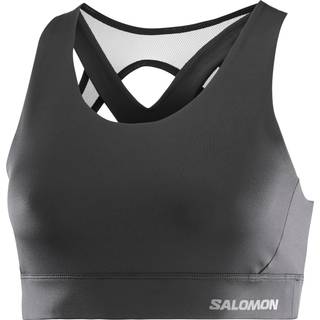 Salomon Women's Cross Run Sports Bra Deep Black, XS