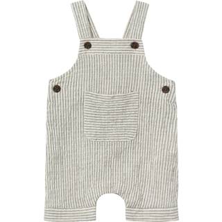 Name It Dark Sapphire Stribede Overall Shorts