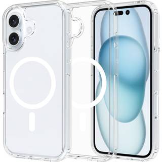 Mobique Hybridcover MagSafe iPhone 16 Gennemsigtig