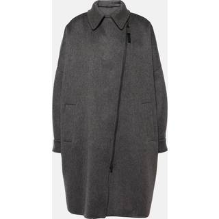 Brunello Cucinelli Oversized cashmere car coat - grey - XS