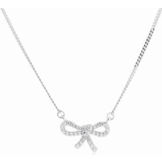BOW TIE NECKLACE | SILVER