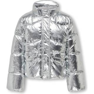 Kids Only Silver Shiny Puffer Vinterjakke