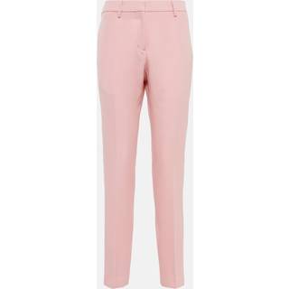 Burberry Mid-rise slim wool pants - pink - S