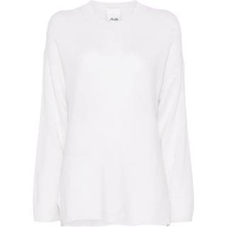 The Attico Asymmetric cotton poplin shirt - white - S