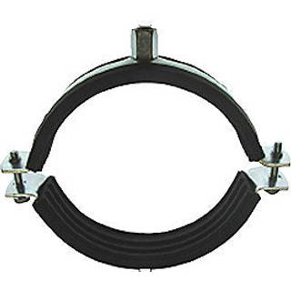 Isoglobal ventilationsrørbøjle 280 mm. M8. 2-delt med gummi. Galv. stål