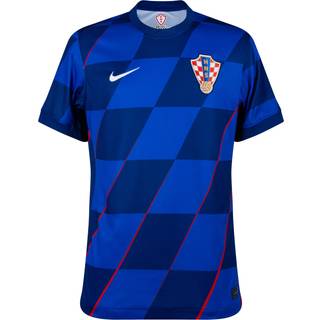 Kroatien 2024/25 Stadium Away Nike Dri-FIT Replica-fodboldtrøje til større børn - blå - L