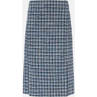 Etro High-rise cotton-blend tweed midi skirt - multicoloured - L