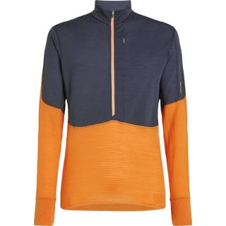 Icebreaker 200 RealFleece Descender L/S Half Zip Fleecesweatere Herrer størrelse M farve orange