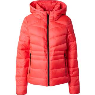 Superdry Superdry Hyper Fire Pink Hooded Fuji Quilt Padded Jacket