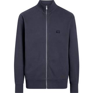 Waffle Cotton Zip Up Cardigan - Black - XS