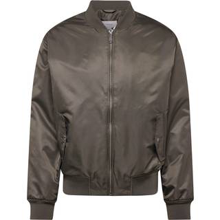 Padded Nylon Bomber Jacket - Black - L