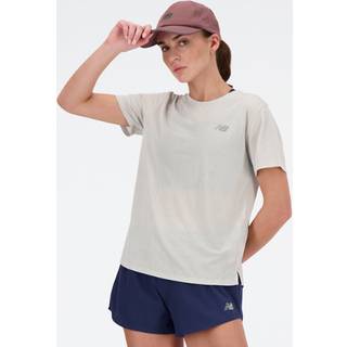 New Balance Women's Athletics S/S Løbeshirt Damer størrelse XS farve grå