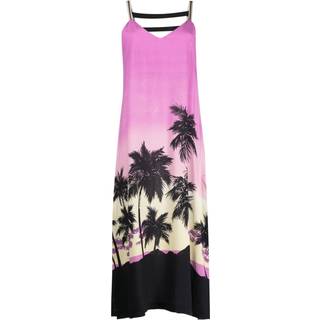 Palm Angels Printed midi dress - pink - XXXS