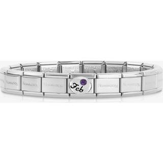 Nomination February Amethyst Birthstone Charm - Silver