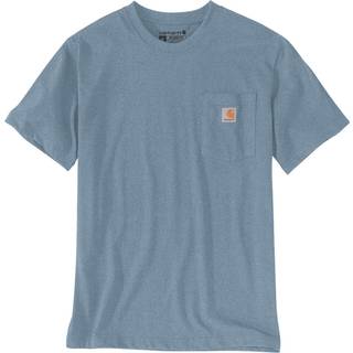 Carhartt Men's K87 Pocket Short Sleeve T-Shirt Thundercloud Heather, S