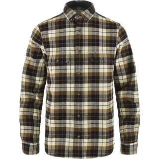 Fjällräven Singi Heavy Flannel Shirt Men-chalk white / dark navy-2XL