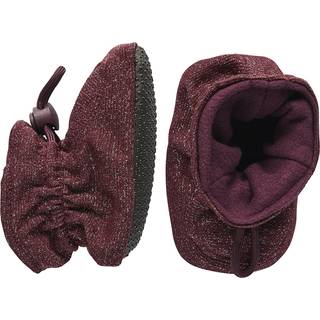 Glitter Textile Hjemmesko, Bordeaux, 24/25