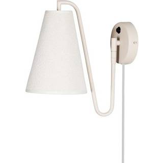 Globen Lighting Lou Væglampe Bouclé Hvid/Beige