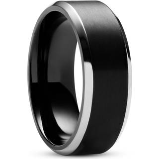 Aesop Keith Sort og Sølvfarvet Titaniumring