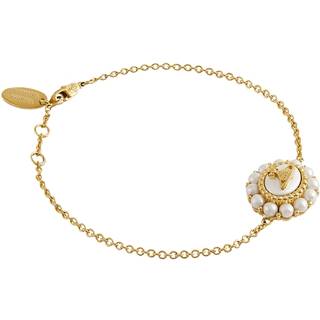Vivienne Westwood Gold Amaya Halo Pearl Bracelet - Gold - 17.5cm