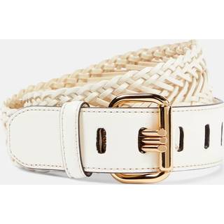 Etro Leather belt - white - 90CM