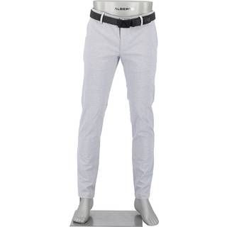 Alberto Herren Chino blau gemustert Slim Fit