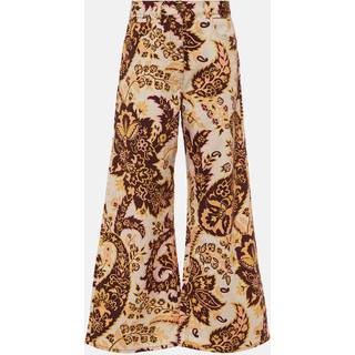 Etro Floral high-rise wide-leg jeans - multicoloured - 30