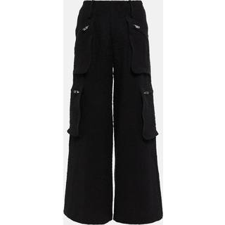 Amiri High-rise wide-leg cargo pants - black - XXXS