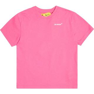 Off-White Kids Logo cotton T-shirt - pink - Y 8