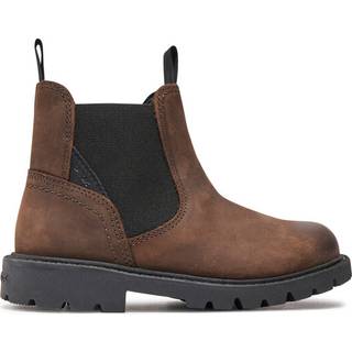 GEOX Drenge Shaylax Chelsea Støvler Kaffe/Sort