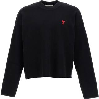 Ami Paris Ami de CÅur cotton-blend sweater - black - EU 54