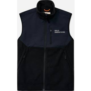 Halo Blocked Fleece Vest - Black